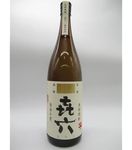 Amazon.co.jp: 喜六 きろく 無濾過 黒木本店 焼酎 1800ml : 食品・飲料